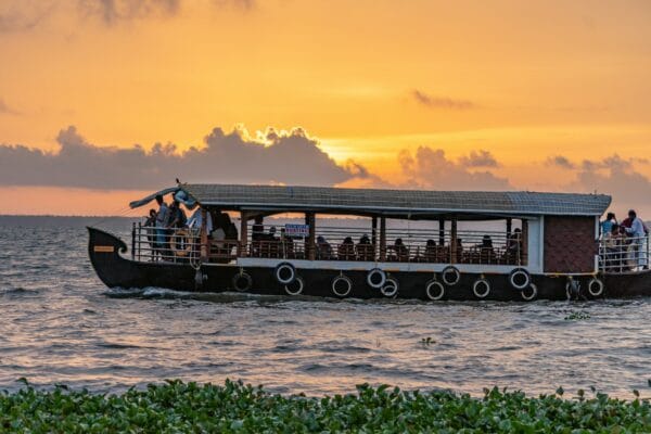 a boat with people on it